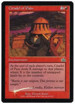 Citadel of Pain 2000 Prophecy FOIL Red Uncommon Enchantment MTG NM AZ2 - Image 1