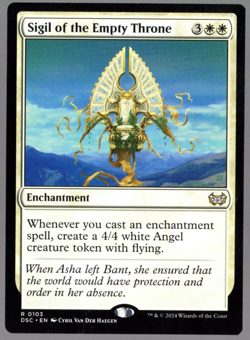 Sigil of the Empty Throne 0103 Non Foil Rare Duskmourn MTG Near Mint - Image 1
