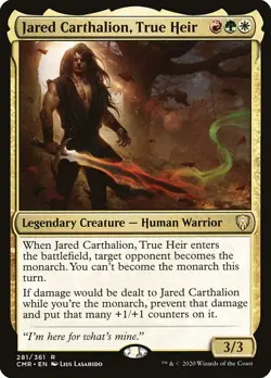 Jared Carthalion, True Heir Commander Legends NM MTG Non-Foil - Image 1