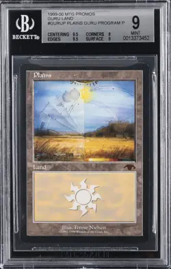 1999-00 MAGIC: THE GATHERING PROMOS GURU LAND, GURU PROGRAM P PLAINS BGS 9 - Image 1