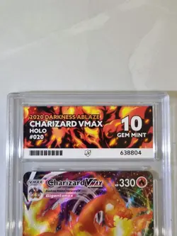 Charizard Vmax 020 Gem Mint 10 2020 Darkness Ablaze Ace Graded Pokemon Card Holo - Image 4