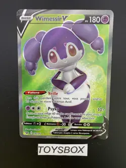 Carte Pokemon Wimessir V FA 192/202 / Bloc EB Epee Et Boucliers EB1 / Exc FR - Image 2