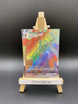 Carte Pokemon Tokorico Vmax Rainbow 166/163 / EB Styles De Combat EB5 / NEUF FR - Image 1