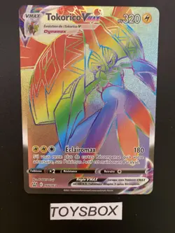 Carte Pokemon Tokorico Vmax Rainbow 166/163 / EB Styles De Combat EB5 / NEUF FR - Image 2