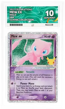 Pokemon Mew EX 088 Celebrations Graded ACE 10 - Perfect Sub Grades (M) - Image 1