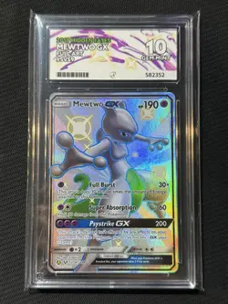 Pokemon Mewtwo GX SV59/SV94 Full Art Hidden Fates Perfect ACE 10 - Image 4