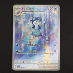 Pokemon TCG Card Poliwhirl 176/165 S&V 151 Illustration Rare *English* - NM - Image 1