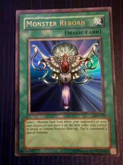 Monster Reborn LOB-118 The Legend of Blue Eyes White Dragon Unlimited LP - Image 1