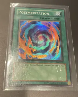 Yu-Gi-Oh Raigeki Polymerization 1st Edition LOB-059 Super Rare - Image 1