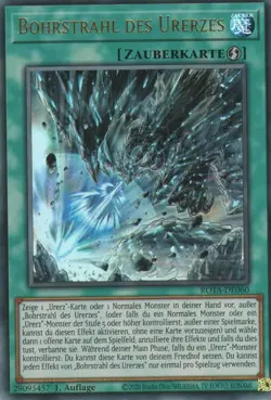 yugioh BOHRSTRAHL DES URERZES ROTA-DE060 ULTRA RARE 1AUFLAGE DEUTSCH - Image 1