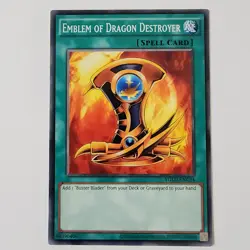 Emblem of Dragon Destroyer - YGLD-ENC34 - NM/VLP - Common - Unlimited - 2020 - Image 1