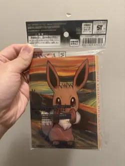 Pokemon Binder Munch Scream A Retrospective Pikachu Eevee Unused (NO CARDS) - Image 2