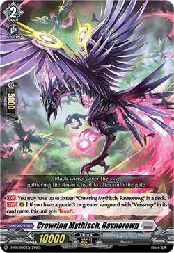 Cardfight Vanguard D Promo Cards: Crowing Mythisch, Ravnorowg FOIL (D-PR/991) NM - Image 1