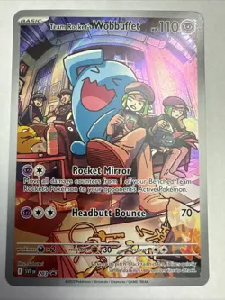 Team Rocket's Wobbuffet 203 Sv: Scarlet & Violet Promo Cards Holo - Image 1