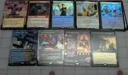 Magic The Gathering Lot Of 9 Foil/Non Foil Rare/Mythic Cards MTG NM SPM,TLE,TLA - Image 1