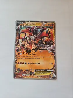 Pokemon Groudon EX Primal Clash 85/160 Holo Ultra Rare Lightly Played ENN Cards - Image 1