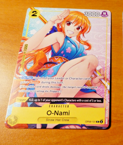 ONE PIECE ENGLISH CARD GAME CARTE O-NAMI OP06-101 EN MINT - Image 1