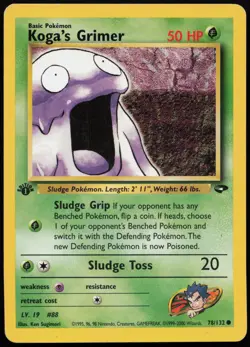 Koga's Grimer [1st Edition] #78 Gym Challenge Pokemon Card - Image 1