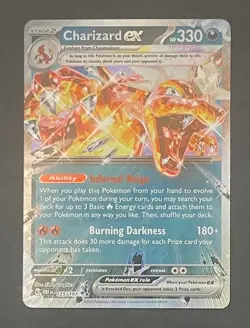Pokemon Card Charizard EX 125/197 Obsidian Flames - Near Mint - Image 1