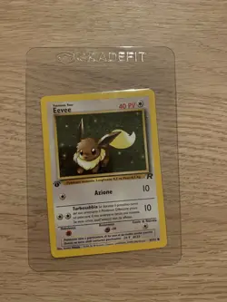 Eevee 55/82 Pokemon Card Italian Team Rocket First Edition 1st Vintage WOTC - Image 1
