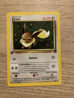 Eevee 55/82 Pokemon Card Italian Team Rocket First Edition 1st Vintage WOTC - Image 2