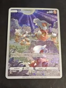 Pokemon TCG Pocket Cubone Genetic Apex Custom Textured Fanart Card - Image 1