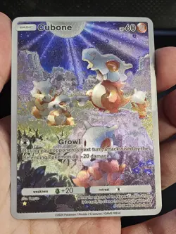 Pokemon TCG Pocket Cubone Genetic Apex Custom Textured Fanart Card - Image 3