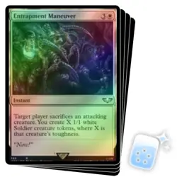 FOIL ENTRAPMENT MANEUVER (SURGE FOIL) X4 Warhammer 40,000 Magic MTG MINT CARD - Image 1