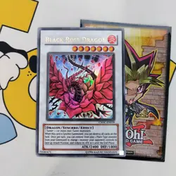 2008 YUGIOH BLACK ROSE DRAGON CROSSROADS OF CHAOS CSOC-EN039 NM card - Image 1