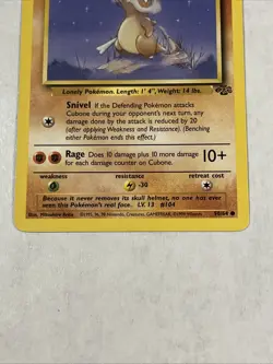 CUBONE - 50/64 - Jungle - Pokemon Card - LP - Image 3