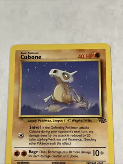 CUBONE - 50/64 - Jungle - Pokemon Card - LP - Image 5