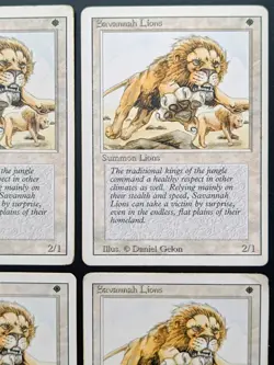 MtG | 4 x Savannah Lions | Revised Edition | Magic the Gathering | Set - Image 3