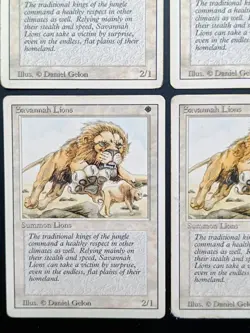 MtG | 4 x Savannah Lions | Revised Edition | Magic the Gathering | Set - Image 4