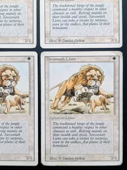 MtG | 4 x Savannah Lions | Revised Edition | Magic the Gathering | Set - Image 5