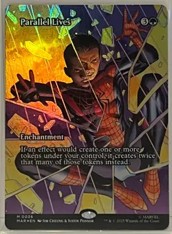 ?? Parallel Lives (Borderless FOIL!) 0036 - Marvel's Spider-Man MTG MINT! - Image 1