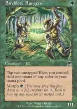 1x Birchlore Rangers - Foil Heavy Play MTG Magic - Kid Icarus - - Image 1