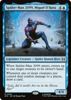 Spider-Man 2099, Miguel O'Hara Light Play, English Magic the Gathering MTG Marve - Image 1