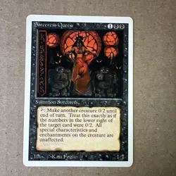 MTG Magic the Gathering 1x SP Sorceress Queen - Revised Edition x1 - Image 1