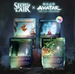 Magic The Gathering Secret Lair Avatar RAINBOW FOIL SET With Promo - Image 2