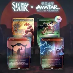 Magic The Gathering Secret Lair Avatar RAINBOW FOIL SET With Promo - Image 3