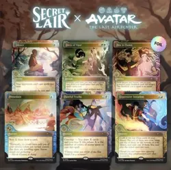 Magic The Gathering Secret Lair Avatar RAINBOW FOIL SET With Promo - Image 5