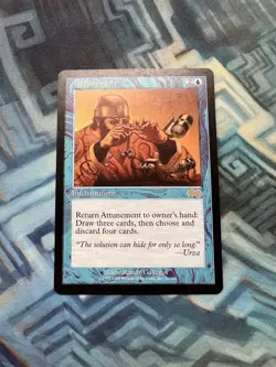 MTG Attunement EX/LP- Urza's Saga - Image 1