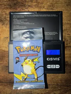 Pokemon Base Set 2 Long Crimp Booster Pack Sealed Full Set of 4 all Heavies - Image 4