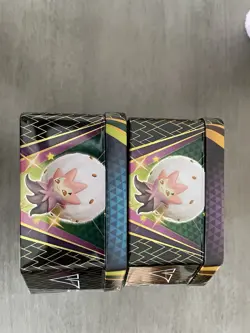 Lot of 2 Pokemon TCG Shining Fates Cramorant Boltund V Premium Collection Tins - Image 4