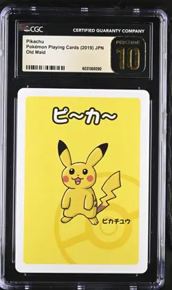 Pokemon TCG - CGC 10 PRISTINE: Pikachu Japanese Old Maid 2019 - Image 1