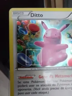 Ditto XY40 Pokemon Black Star Promo Holo PORTUGUESE LP/NM w/ Swirl See Pics - Image 2