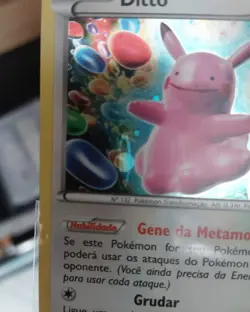 Ditto XY40 Pokemon Black Star Promo Holo PORTUGUESE LP/NM w/ Swirl See Pics - Image 3