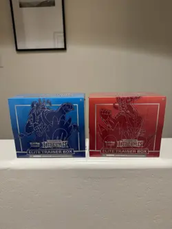 Pokemon Sword & Shield Battle Styles Elite Trainer Box Set of 2 (Tear on Red) - Image 1