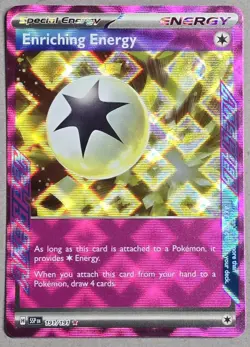 Pokemon Enriching Energy ACE SPEC Rare SV08: Surging Sparks 191/191 NM Holo TCG - Image 1