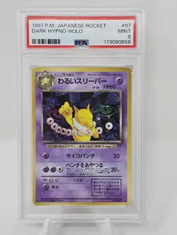 1997 Pokemon Japanese Rocket Dark Hypno Holo PSA 9 - Image 1